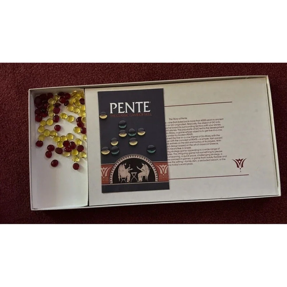 PENTE Board Game The Classic Game of Skill Vintage 1982 Parker Brothers (READ)